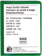 ASME/ASTM E-1025 Plaque type IQIs (Penetrameters)