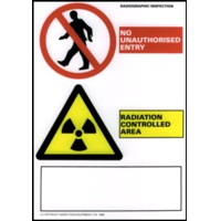 Raditaion Warning Signs, Controlled area Signs